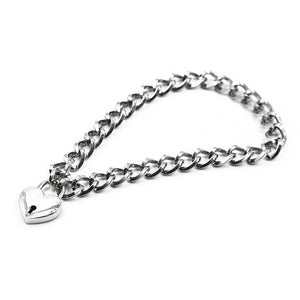 VILZSTUDIOS Stylish heart padlock chain necklace for modern fashion