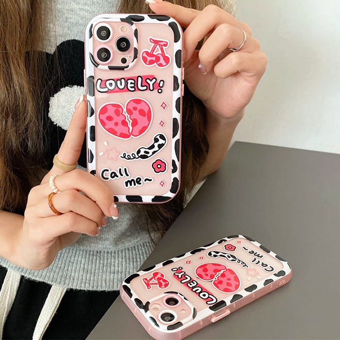 VILZSTUDIOS Stylish phone case with a heartbreak graphic