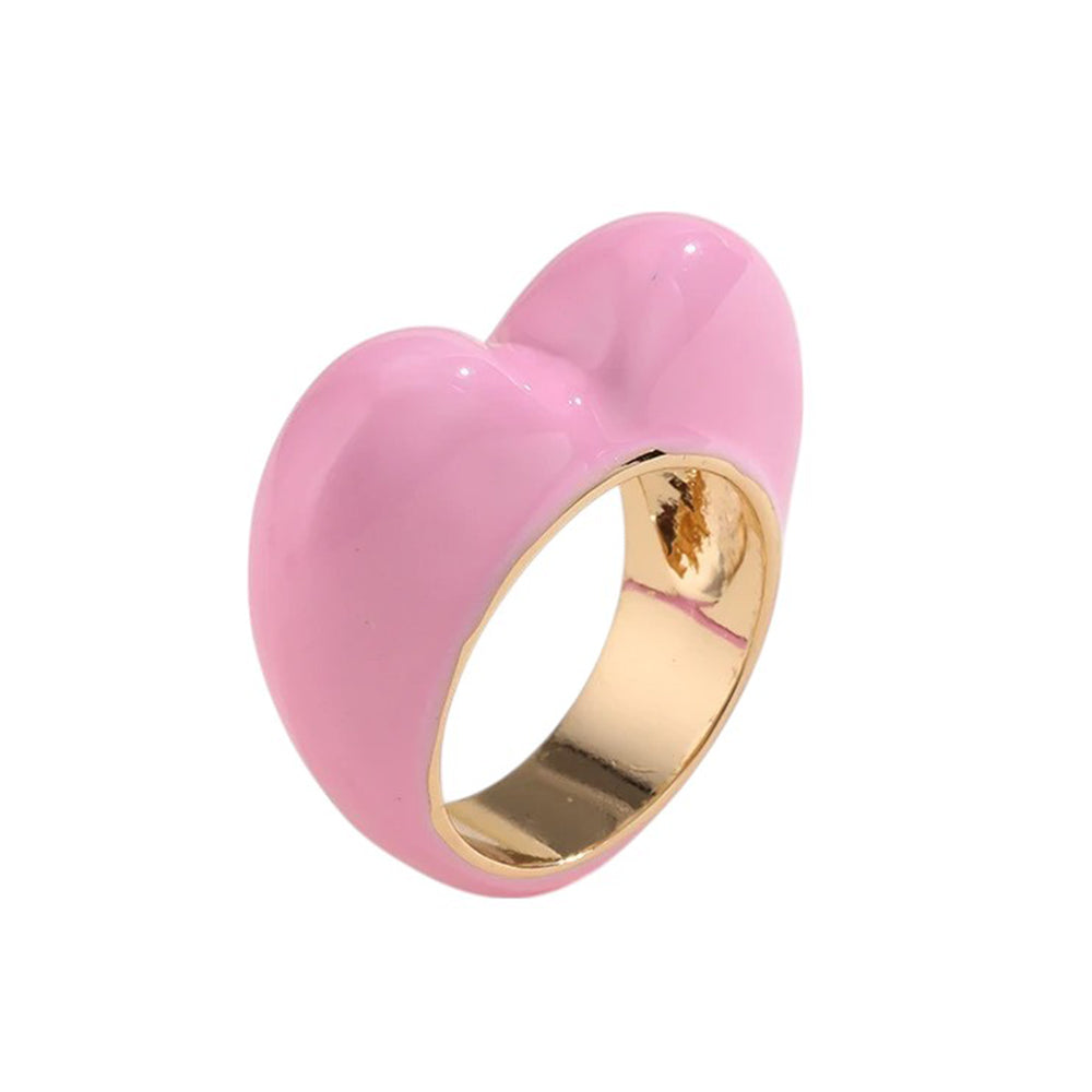 VILZSTUDIOS Enamel ring with heart design