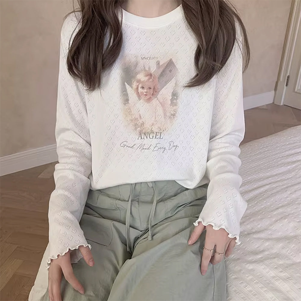 VILZSTUDIOS Heavenly graphic long sleeve top from VILZSTUDIOS