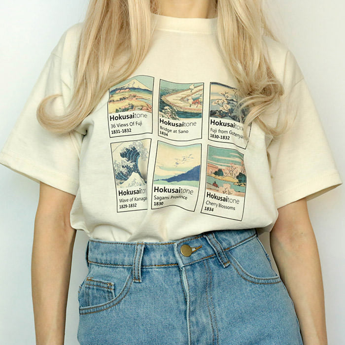 VILZSTUDIOS HokusaiTone Graphic Casual T-Shirt