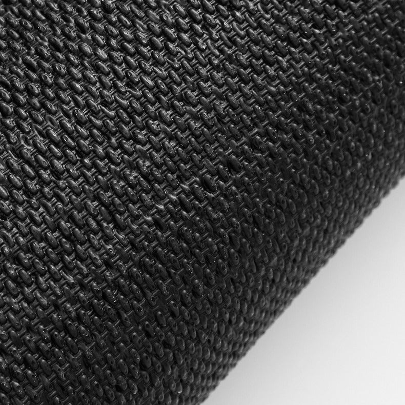 VILZSTUDIOS Black, burgundy-and-black, or red honeycomb loop door mat with a wide black border