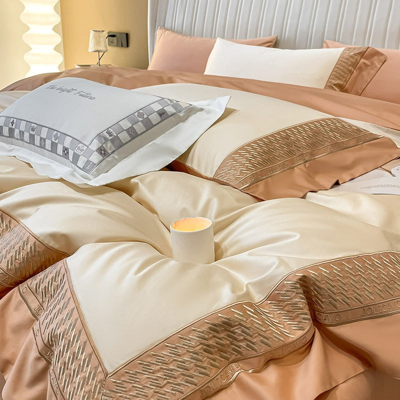 Houndstooth Border Duvet Cover Set