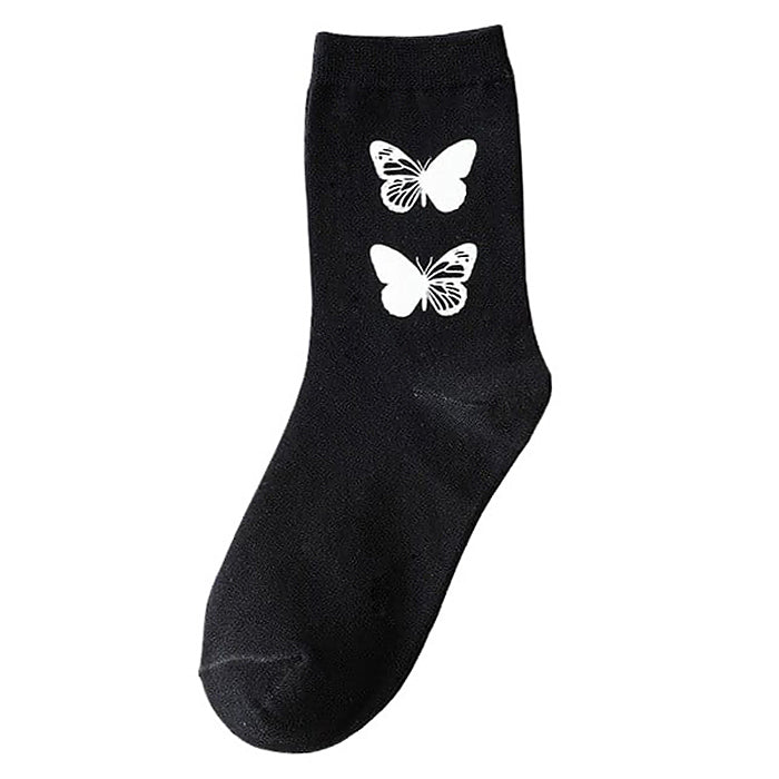 VILZSTUDIOS Stylish illuminated butterfly crew socks