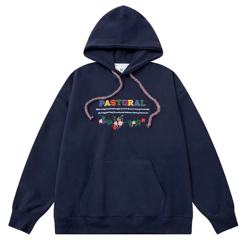 VILZSTUDIOS Oversized hoodie with unique pastoral print design