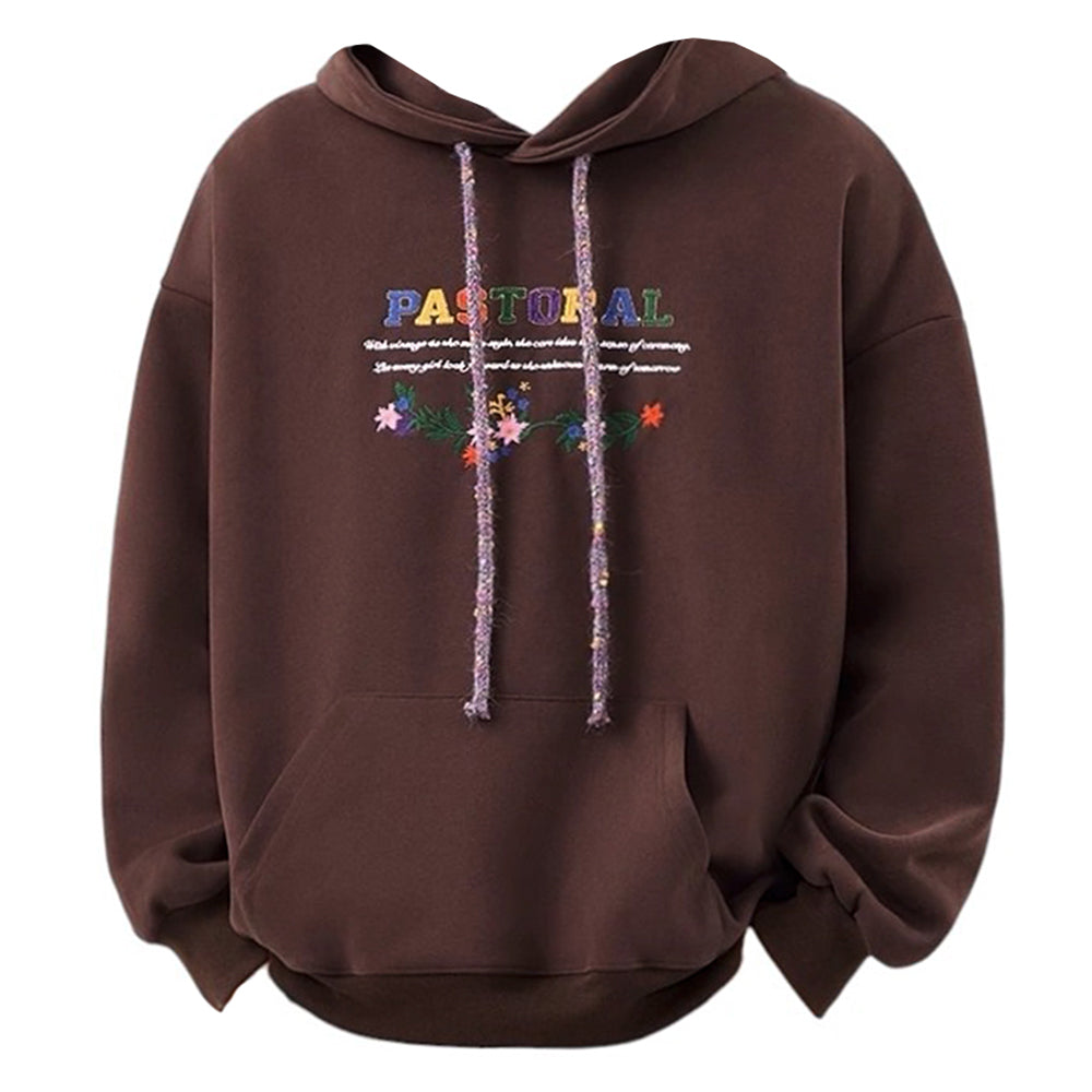 VILZSTUDIOS Oversized hoodie with unique pastoral print design