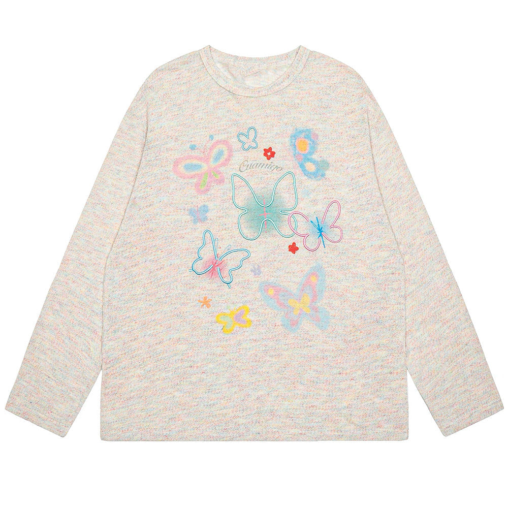 VILZSTUDIOS Indie Vibe Butterfly Long Sleeve shirt