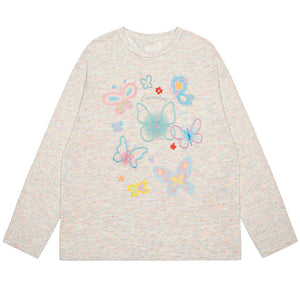 VILZSTUDIOS Indie Vibe Butterfly Long Sleeve shirt