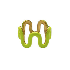 VILZSTUDIOS Indie aesthetic wave ring in zinc alloy