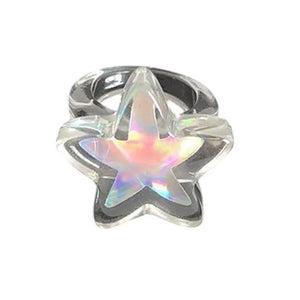VILZSTUDIOS Adjustable iridescent cosmic ring from VILZSTUDIOS