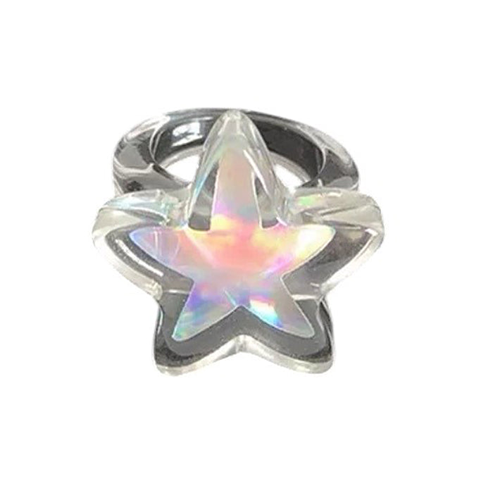 VILZSTUDIOS Adjustable iridescent cosmic ring from VILZSTUDIOS