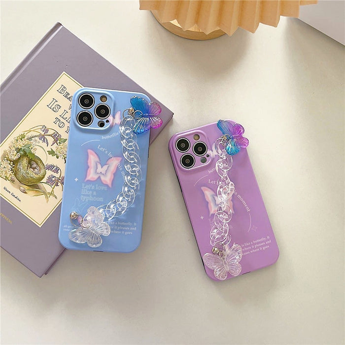 VILZSTUDIOS Stylish phone case with butterfly chain design