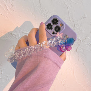 VILZSTUDIOS Stylish phone case with butterfly chain design