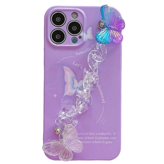 VILZSTUDIOS Stylish phone case with butterfly chain design