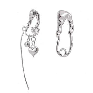 VILZSTUDIOS Stylish earrings with heart irregular design