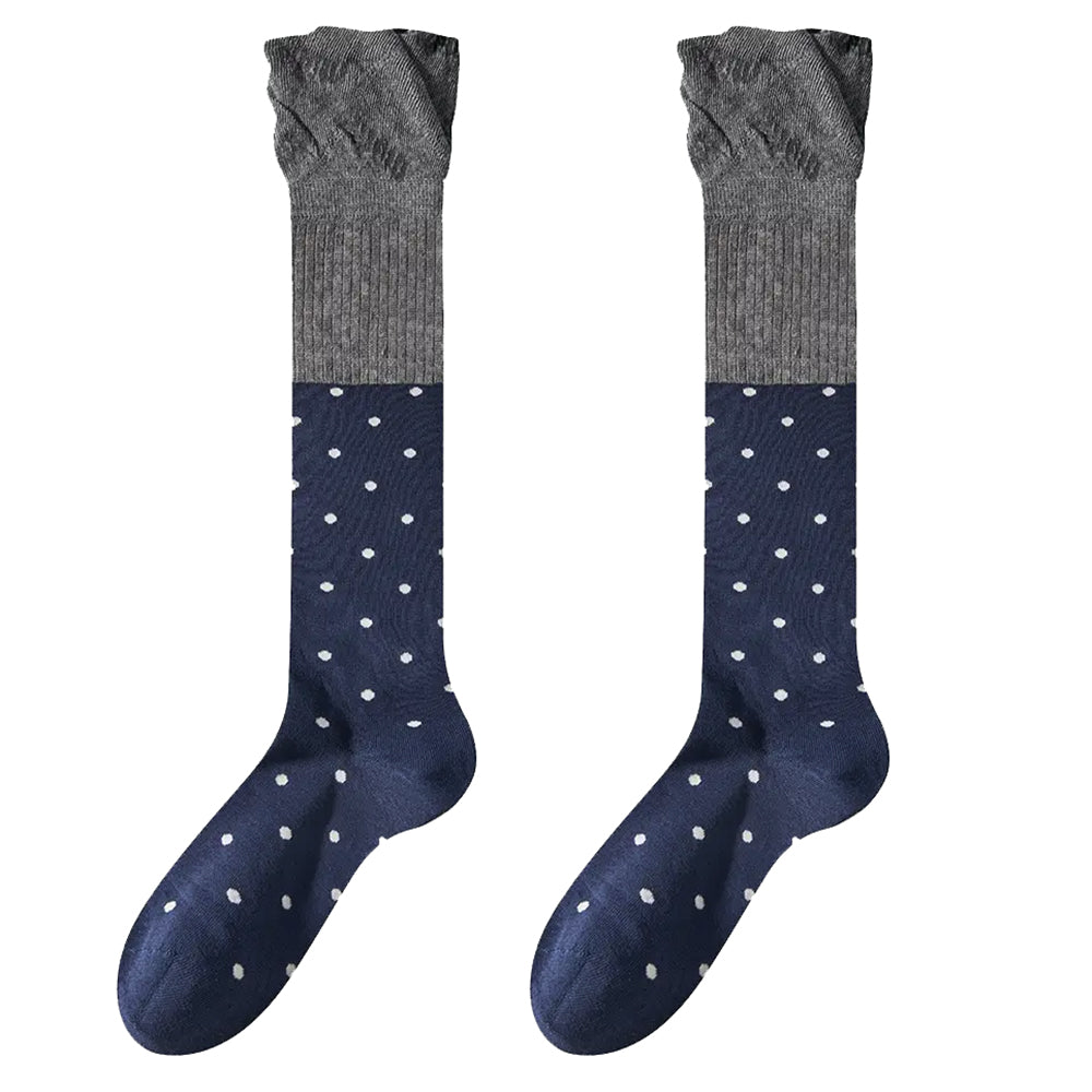 VILZSTUDIOS Stylish knee high socks with polka dot design
