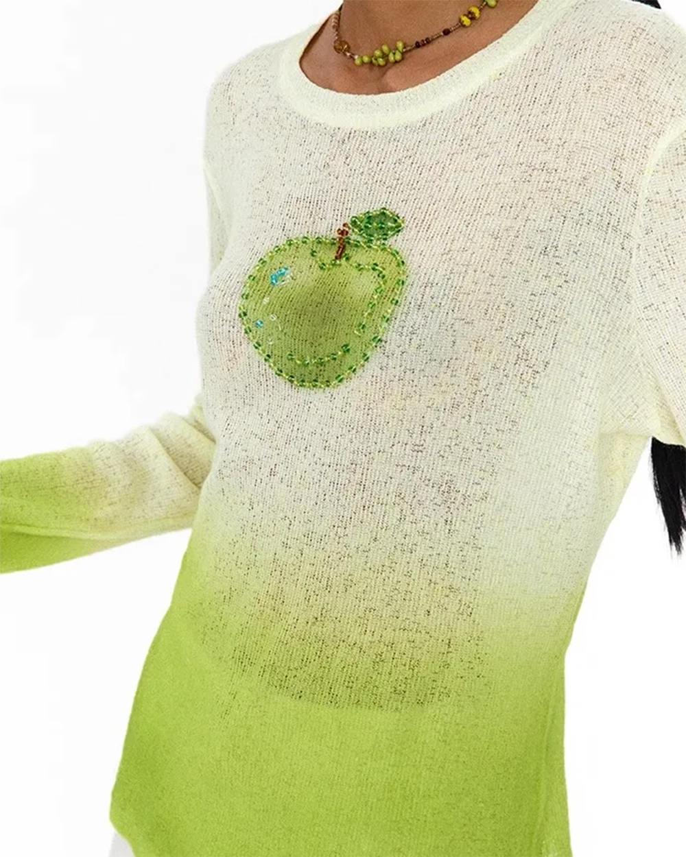 VILZSTUDIOS Gradient knit top for stylish streetwear fashion