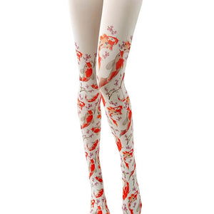 VILZSTUDIOS Koi fish print tights for fashionable looks