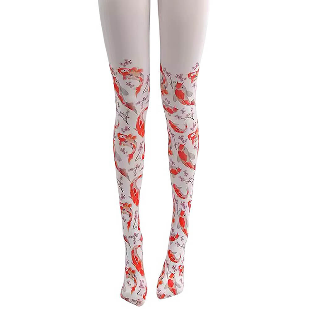 VILZSTUDIOS Koi fish print tights for fashionable looks