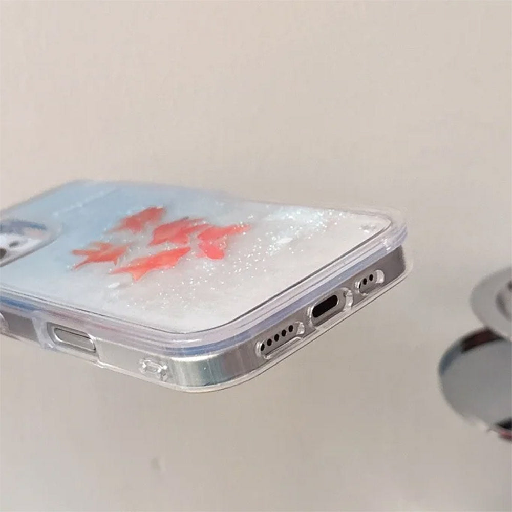 VILZSTUDIOS Stylish Koi Fish Sparkle iPhone Case for protection