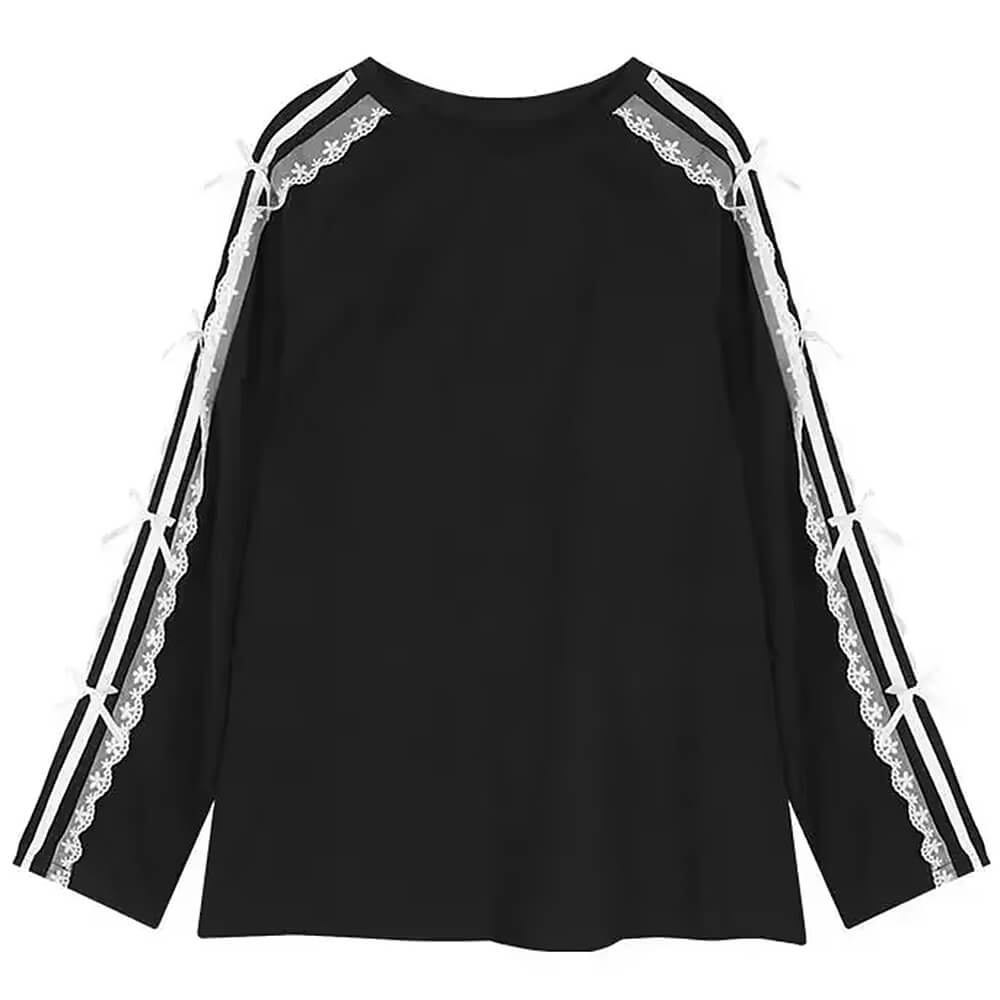 VILZSTUDIOS Stylish long sleeve shirt with side stripes