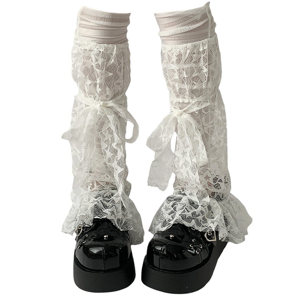 VILZSTUDIOS Chic lace leg warmers suitable for streetwear fashion