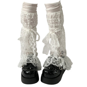 VILZSTUDIOS Chic lace leg warmers suitable for streetwear fashion