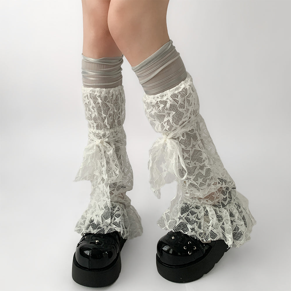 VILZSTUDIOS Chic lace leg warmers suitable for streetwear fashion