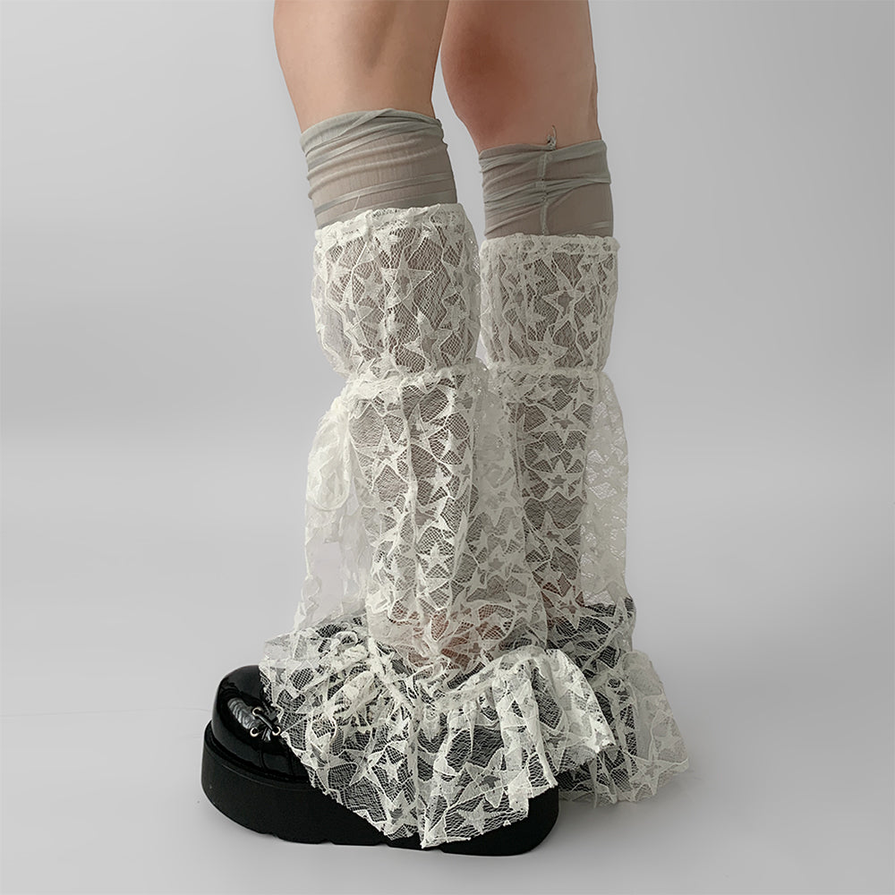 VILZSTUDIOS Chic lace leg warmers suitable for streetwear fashion