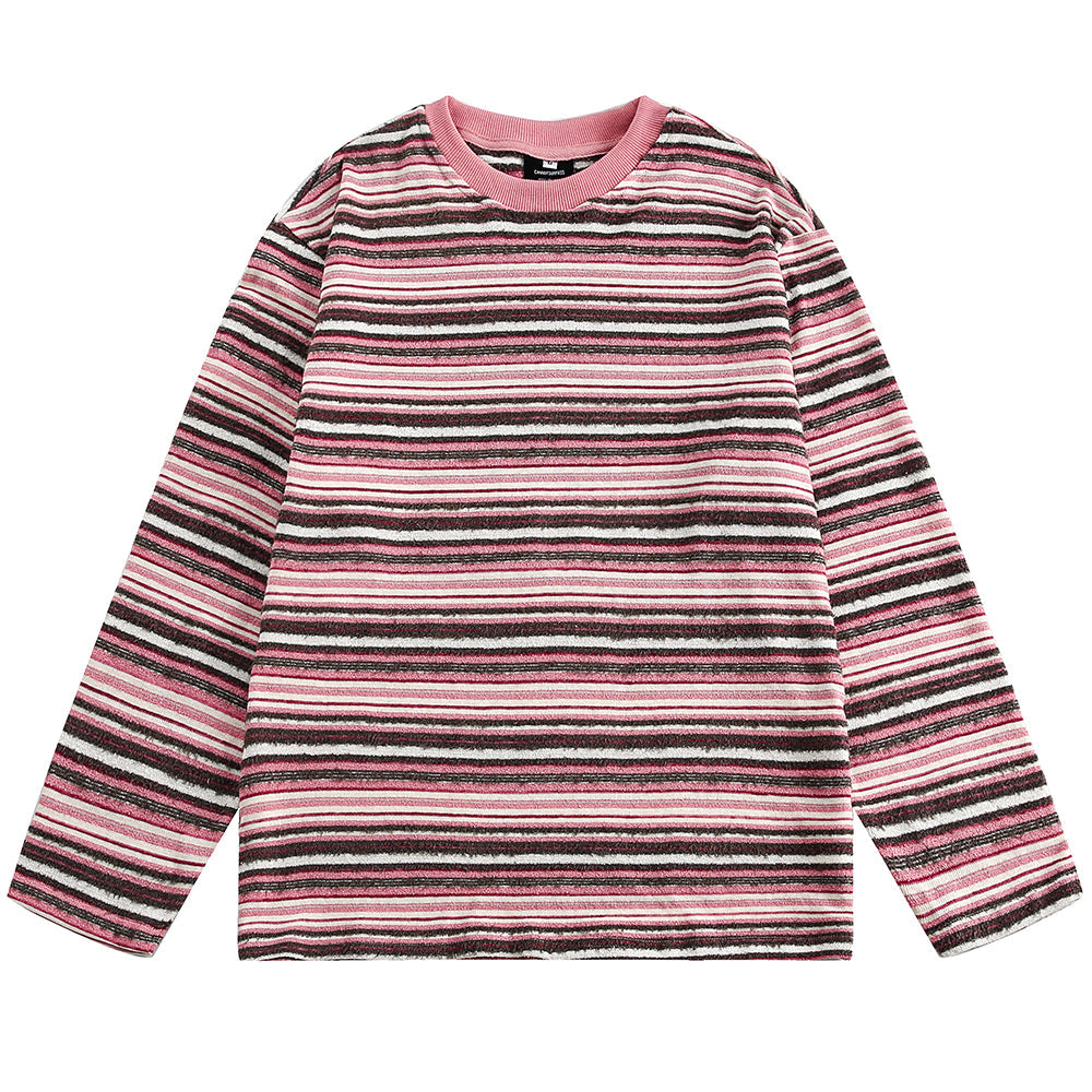 VILZSTUDIOS Striped long sleeve tee with relaxed fit