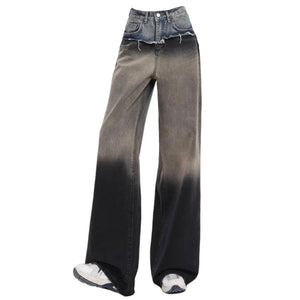 VILZSTUDIOS Layered baggy jeans in denim style