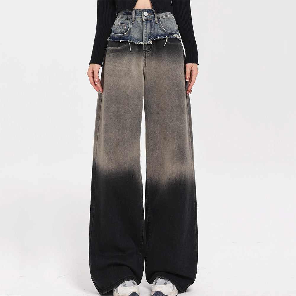 VILZSTUDIOS Layered baggy jeans in denim style