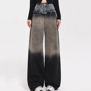 VILZSTUDIOS Layered baggy jeans in denim style