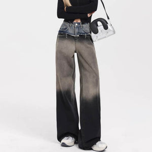 VILZSTUDIOS Layered baggy jeans in denim style