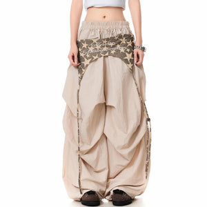 VILZSTUDIOS Layered star-patterned baggy pants from VILZSTUDIOS