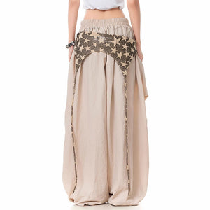 VILZSTUDIOS Layered star-patterned baggy pants from VILZSTUDIOS