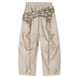 VILZSTUDIOS Layered star-patterned baggy pants from VILZSTUDIOS