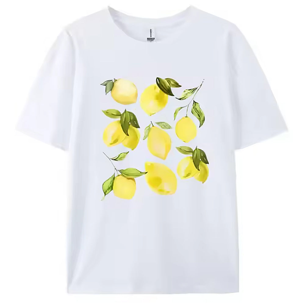 VILZSTUDIOS oversized lemon print T-shirt