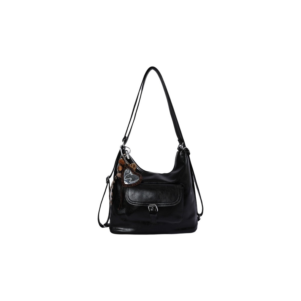 VILZSTUDIOS soft leopard charm convertible backpack