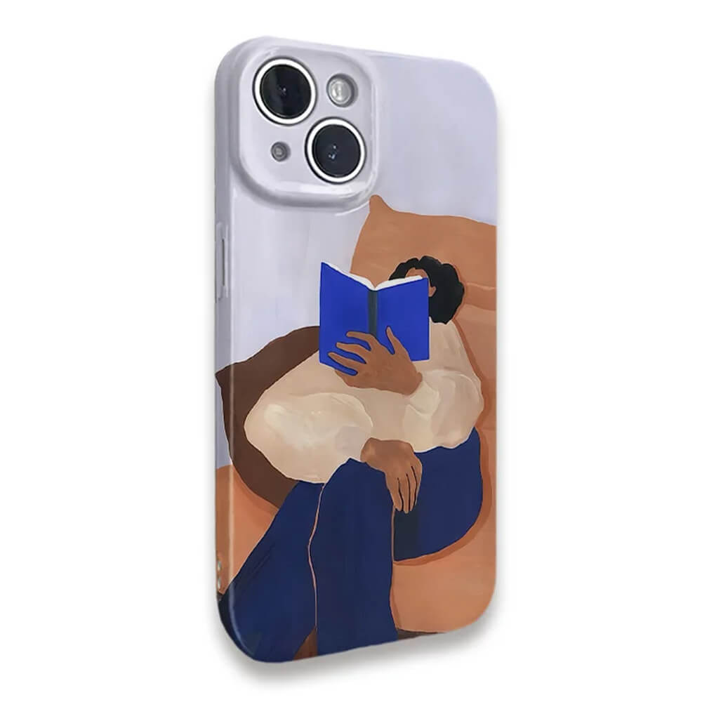 VILZSTUDIOS Stylish iPhone case with a reading theme