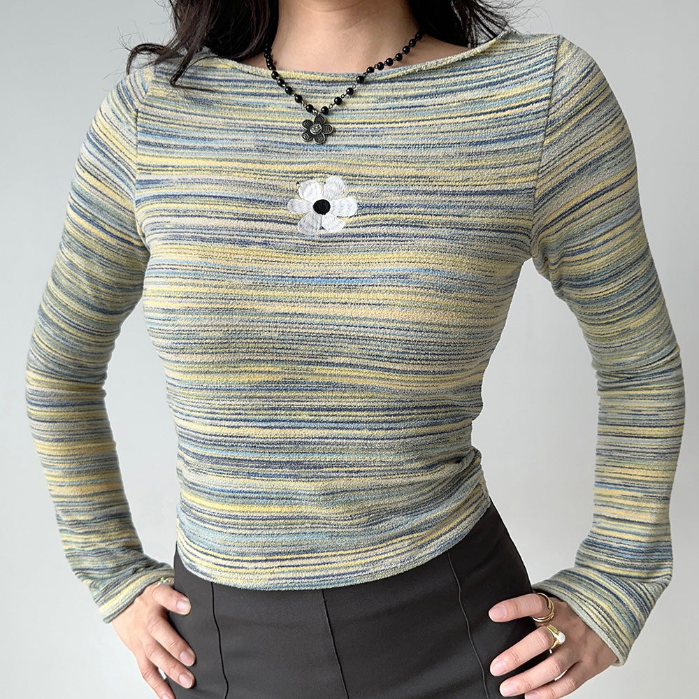 VILZSTUDIOS Long sleeve striped top for casual wear
