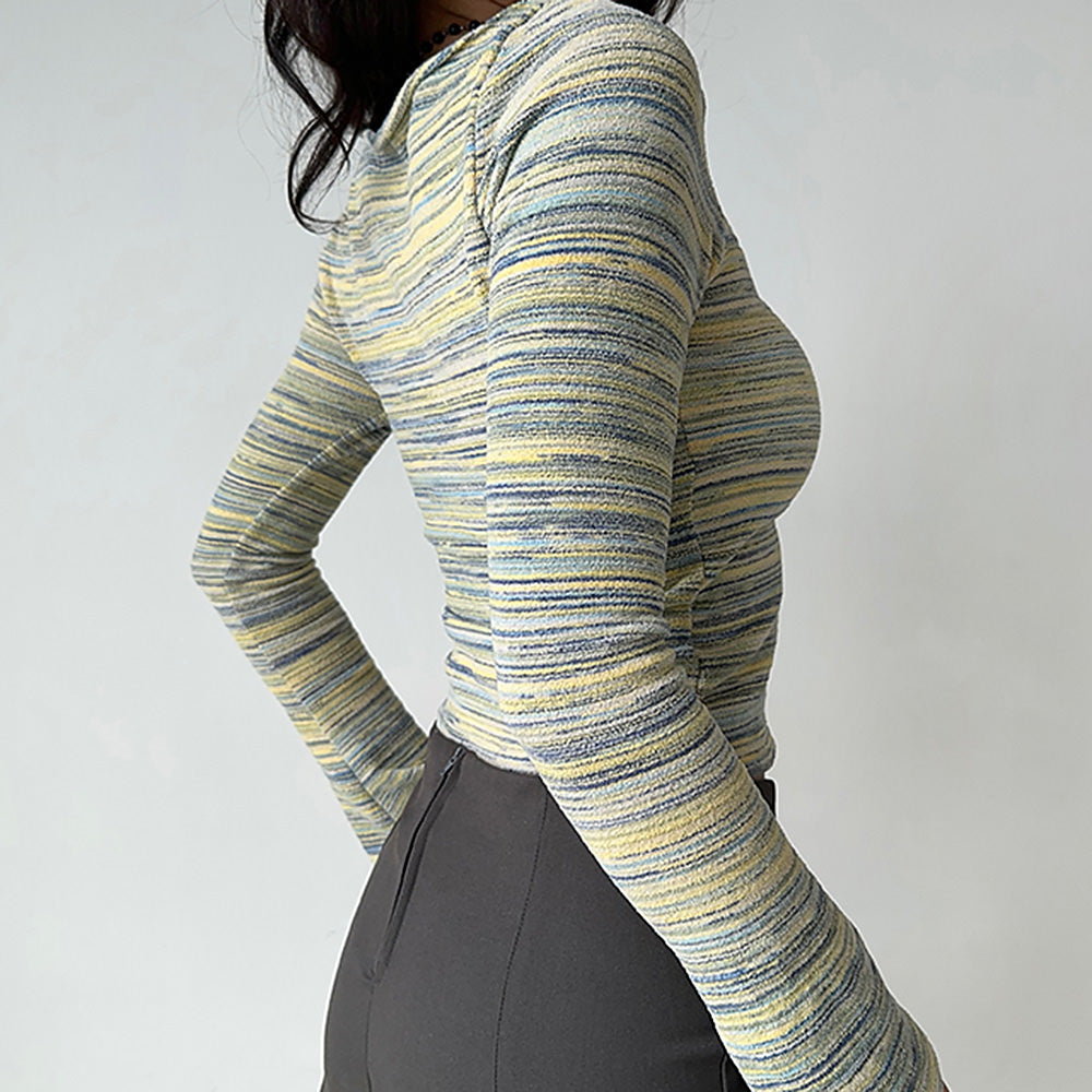 VILZSTUDIOS Long sleeve striped top for casual wear