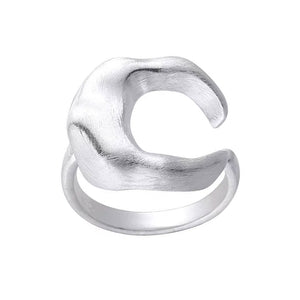 VILZSTUDIOS Adjustable crescent chunky ring from VILZSTUDIOS