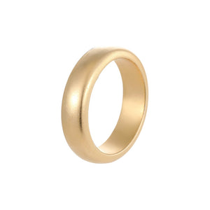 VILZSTUDIOS matte silver-tone band ring
