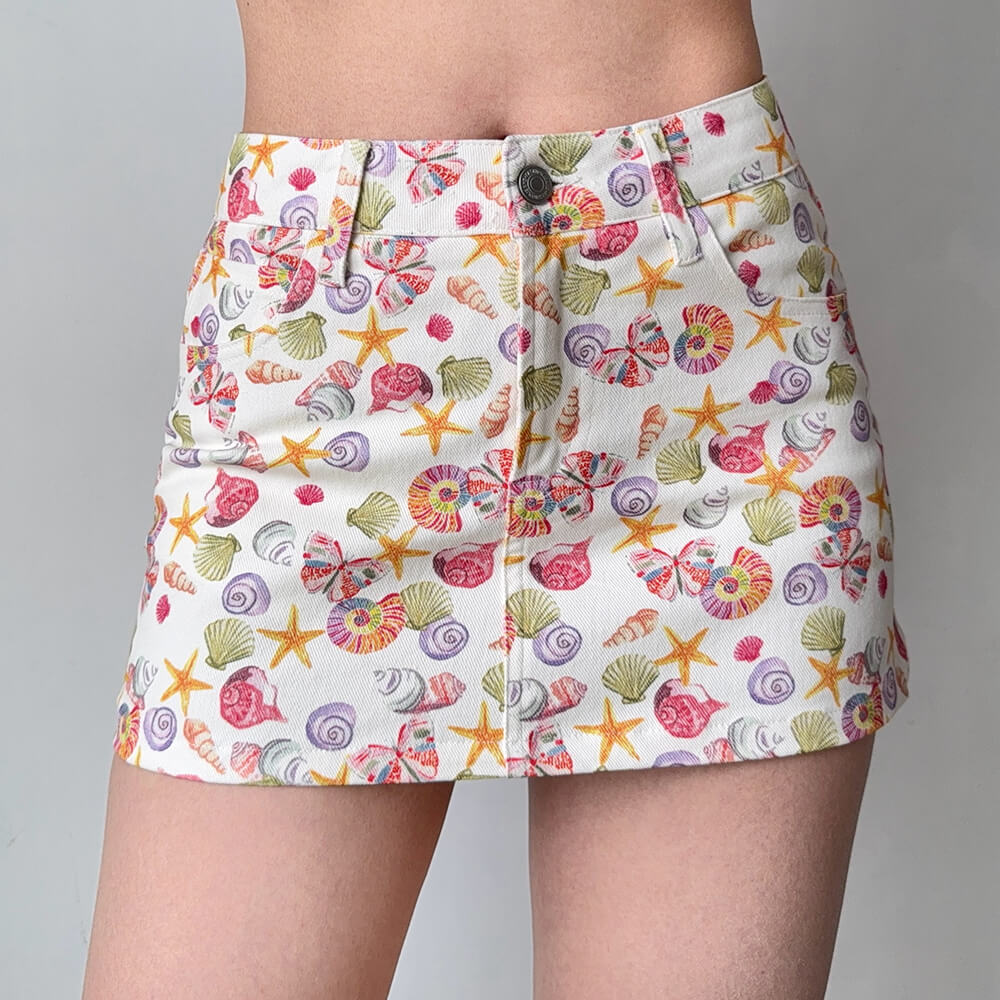 VILZSTUDIOS Denim mini skirt for stylish streetwear