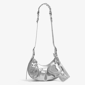VILZSTUDIOS Stylish mini shoulder bag with heart-shaped design