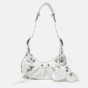 VILZSTUDIOS Stylish mini shoulder bag with heart-shaped design