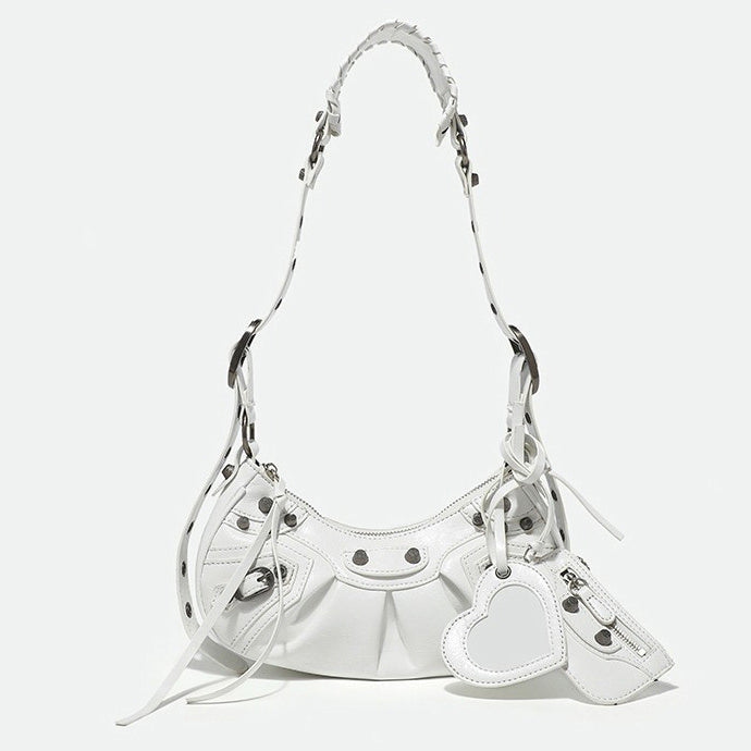 VILZSTUDIOS Stylish mini shoulder bag with heart-shaped design