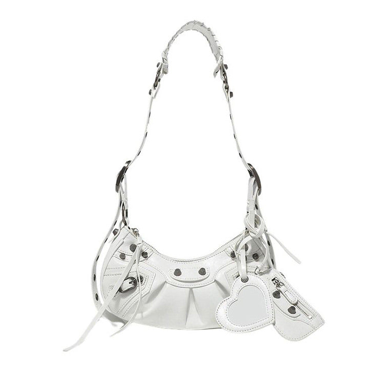 VILZSTUDIOS Stylish mini shoulder bag with heart-shaped design