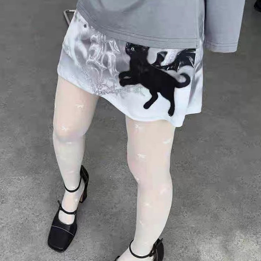 VILZSTUDIOS Mini skirt with graphic design